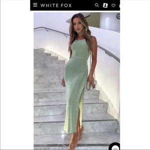 “Easy Does It” Maxi White Fox Dress